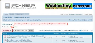 Založení nové diskuse - pro zvětšení klikni