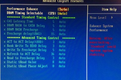 Náhled při rozšiřeném biosu (Ctrl+F1)