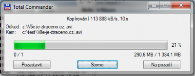 Rychlost WAN -&gt; LAN po updatu