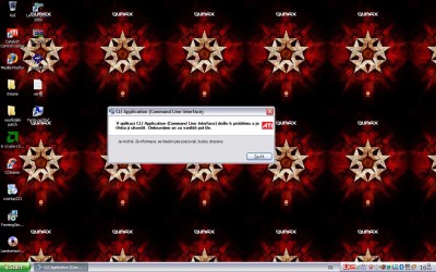 Zde je screen .... co to háže za chybu