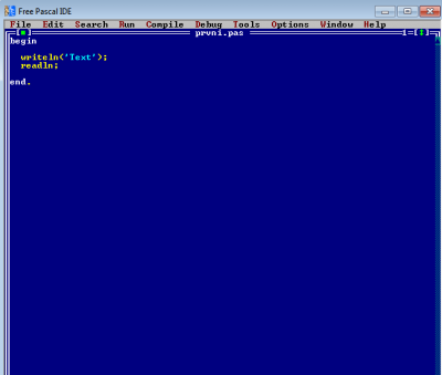 Napsal jsem si takový jednoduchý prográmek prostě klasické analogové okno ve kterém se zobrazí nějaký text. Zkoušel jsem ten kod odsadit je to tak správně?