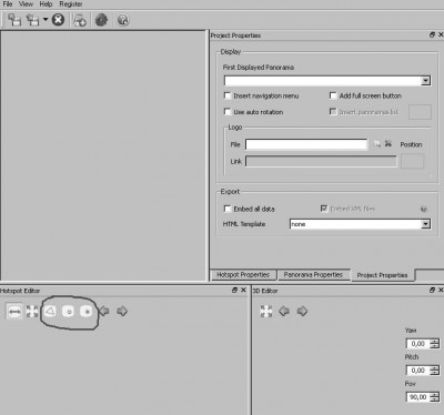 to jsou ty tři tlačítka...
