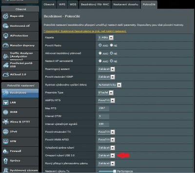 Omezení rušení portem USB 3.0