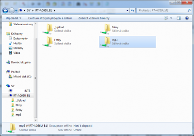 Sdílení v sítích windows