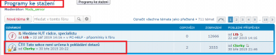 ČTI! Tato sekce není určena k pokládání dotazů!