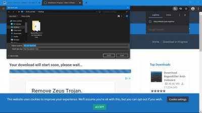 nabehne a v okne stahovaní se objeví že si mužu tak akorat stahnout .txt s povzbujicim nazvem
