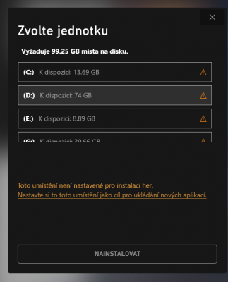Disky nejde nastavit pro umístění nových aplikací1.png