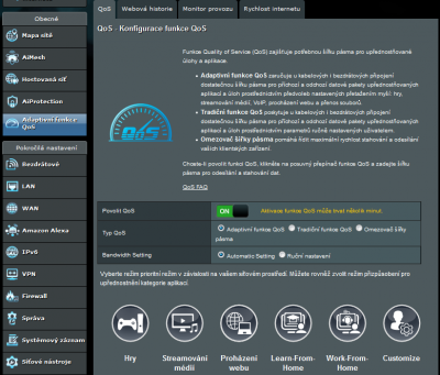 Možnosti QoS
