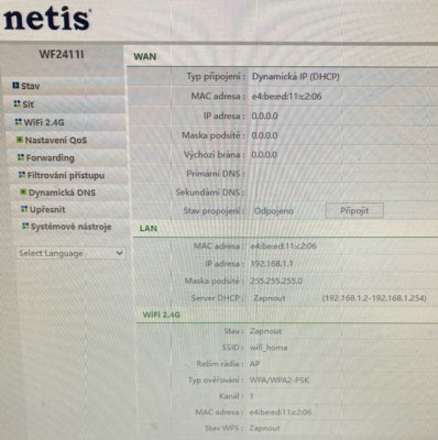 0F54119A-1FE1-4477-BE04-B6C0F9098812.jpeg (128.38 KiB) Zobrazeno 8237 x Stav routeru