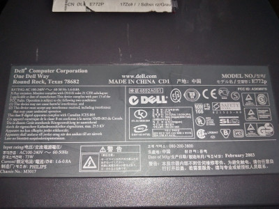 Štítek na monitoru