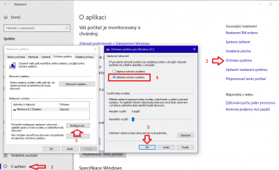 Vypnutí bodu obnovení