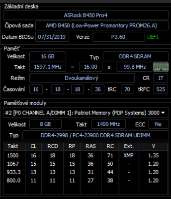 po přidání v biosu že se jedná o rychlejší ram